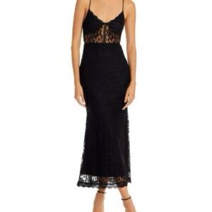 Elegant Black Lace Dress